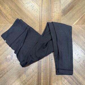 Lululemon Wunder Under Black Grey Herringbone Patterned Leggings